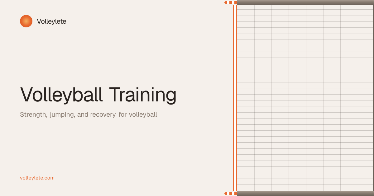 Volleyball Training | Strength, Jumping, Conditioning & Recovery